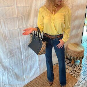 Calvin Klein Jeans size 1, dark denim, flare and classic dark + FREE Blouse!